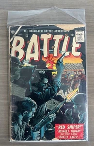 Battle Adventures Atlas Comics #54 September 1957 Red Sniper Assault Squad- G7 - Picture 1 of 17