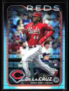 ELLY DE LA CRUZ 2024 TOPPS CROMO ACTUALIZACIÓN NOVATO PRISMA REFRACTOR RC Q1925 - Imagen 1 de 2