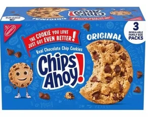 CHIPS AHOY! Chocolate Chip Cookies, Family Size, 18.2 oz., 3 pk. - Picture 1 of 4
