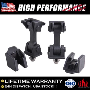 For Jeep Wrangler TJ 97-06 Pair Left Right Front Hood Latch Catch & Bracket Kit - Picture 1 of 11