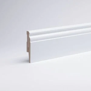 Sockelleiste Fußleiste Berliner Hamburger Profil Weiß 80mm Höhe 7,99 € / Stück - Bild 1 von 3