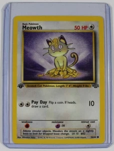 Meowth Pokémon Karte #56/64 Vintage 1999 Rare unbespielt. - Bild 1 von 2