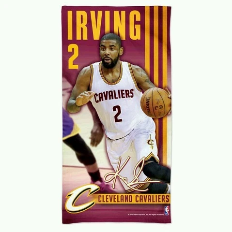 KYRIE IRVING CLEVELAND CAVALIERS SPECTRA BEACH TOWEL 30"X60" COTTON PLUSH Cover