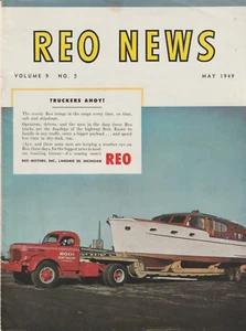 REO News Truck Brochure May 1949 16 pgs Original 8x11" REO Factory in Mexico - Picture 1 of 4