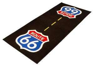 Biketek ROUTE 66 Motorbike Garage Pit Mat Motorcycle Floor Rug - Picture 1 of 1