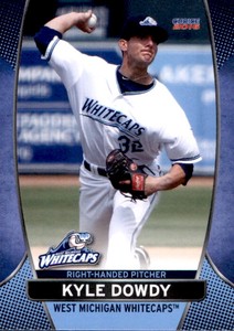 2016 West Michigan Whitecaps Choice #7 Kyle Dowdy San Diego California CA Card