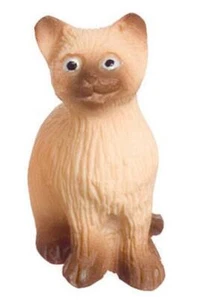Gato siamés en miniatura para casa de muñecas - Imagen 1 de 1