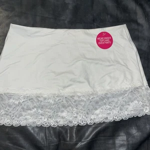 Maidenform Flexees Nip Hugger. Size Large White With Lace New With Tags - Picture 1 of 4