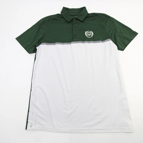 Colorado State Rams Under Armour HeatGear Polo Men's Green/White Used Cover