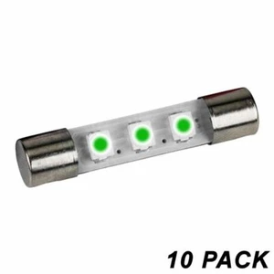 FL4EM Emerald 8V 23mA 3 SMD LED Fuse Lamp 10 PACK - Picture 1 of 1
