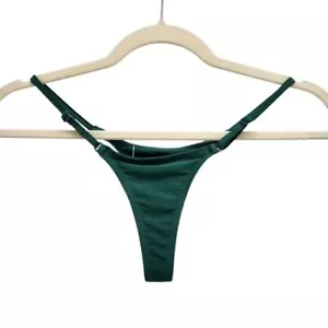 New Boutine Los Angeles Womens Medium Bikini Bottom Sage Green Minimal Bottoms - Picture 1 of 9