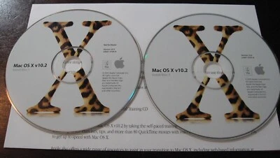 Mac OS X v10.2 Jaguar Bundle Install discs and Instruction booklet FREE SHIPPING - Image 1 of 4