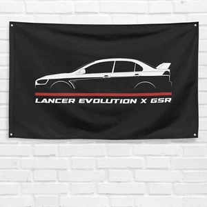For Mitsubishi Lancer Evolution X GSR 2007-2016 Enthusiast 3x5 ft Flag Banner - Picture 1 of 1