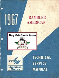 1967 AMC Rambler American Shop Repair Technical Service Manual Rogue 440 220 - Foto 1 di 2