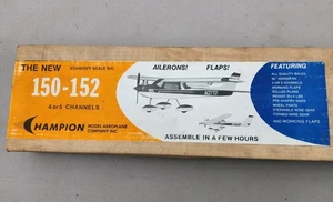 Champion Models Ailerons 150-152 Scale R/c 50" Balsa Model Airplane Kit Unbuilt! - Picture 1 of 21