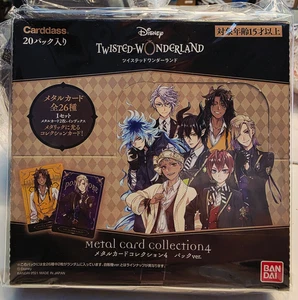 Bandai Disney Twisted Wonderland Metall Karten Sammlung 2 BOX Japan US VERKÄUFER - Bild 1 von 1