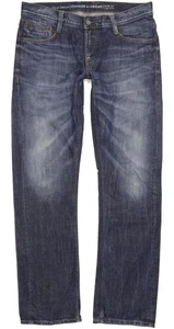 Pantalones de mezclilla ajustados rectos azules Mustang Oregon para hombre W36 L36 (102401) - Imagen 1 de 8