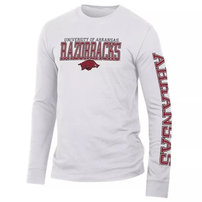 NCAA Arkansas Razorbacks Men's Long Sleeve T-Shirt White, Small (34/36) - Image 1 of 3