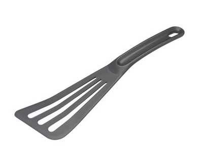 Bourgeat Exoglass® High Temperature Slotted Pelton Spatula/Turner, Grey - Image 1 of 4