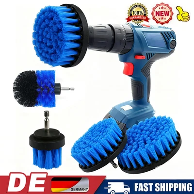 4er Set Bürstenaufsatz Reinigungsbürste Auto Polster Akkuschrauber Bohrmaschine - Bild 1 von 4