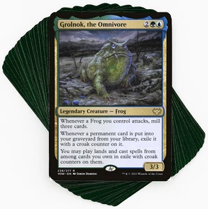 ***Custom Commander Deck*** Grolnok, the Omnivore - Frogs - EDH MTG Magic Cards - Picture 1 of 7