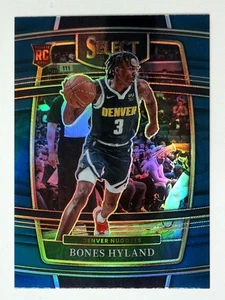 2021-22 Panini Select Concourse Prizm Blue #79 Bones Hyland Nuggets - Picture 1 of 3