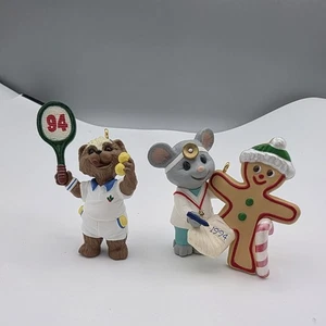 1994 Hallmark Weihnachtsschmuck Arzt Pflege Praxis Vintage Tiere Set  - Bild 1 von 6