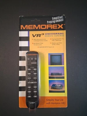 Vtg Memorex VR3 Universal Remote Control New Old Stock - Image 1 of 2