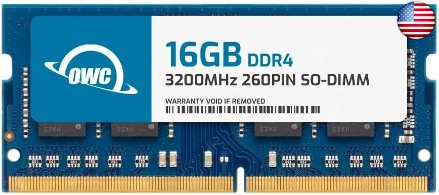 OWC 16GB DDR4 3200MHz PC4-25600 CL22 1.2V 260pin Non-ECC SODIMM Memory RAM