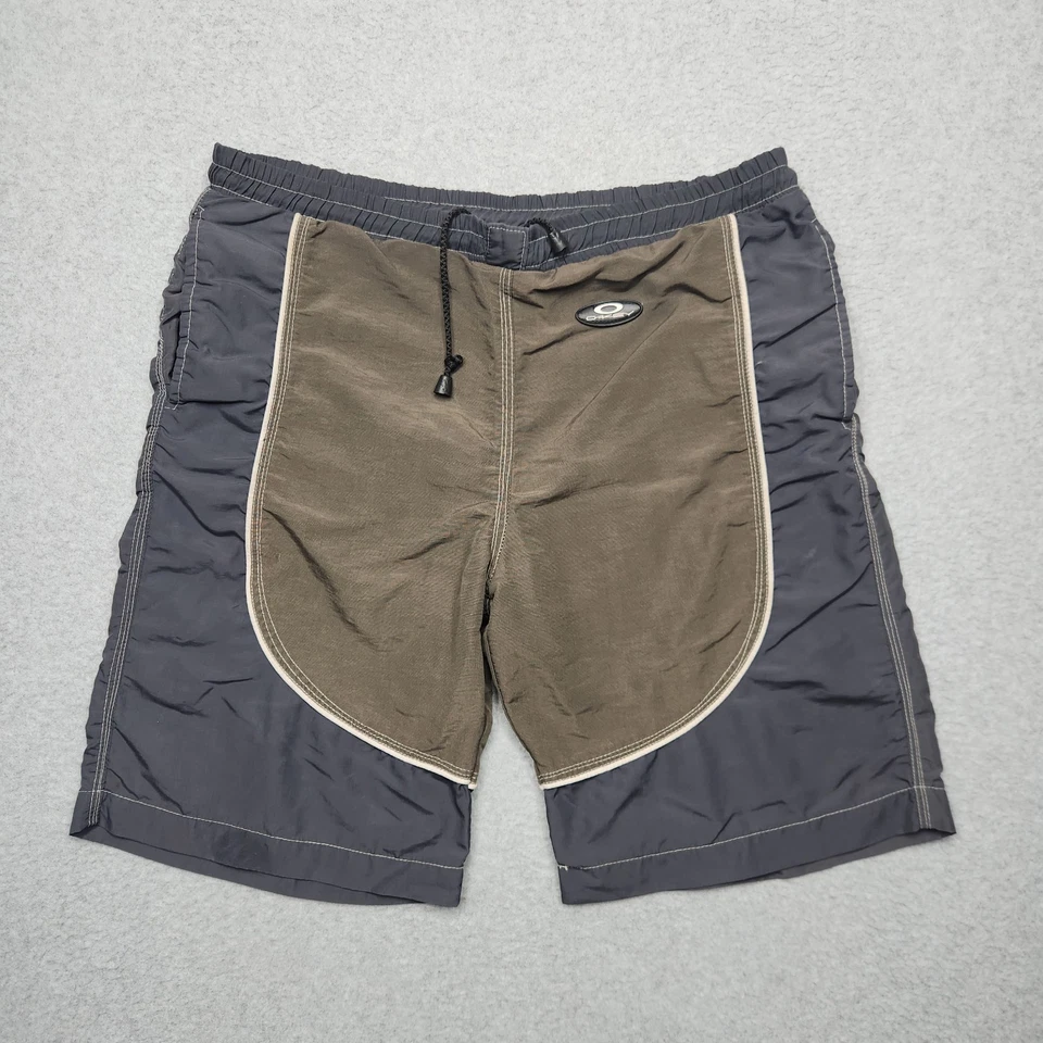 Pantalones Cortos DE COLECCIÓN Oakley Software Para Hombre Grandes Negros Marrón Desvanecimiento Táctico Y2K Años 90 Foto 1 de 4