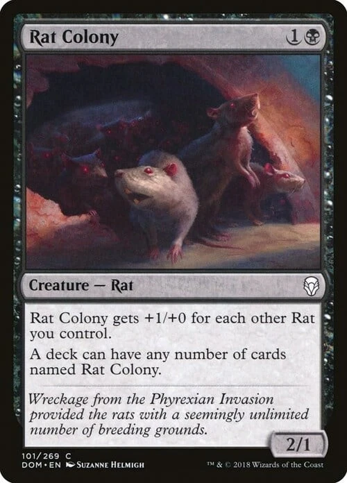 Magic The Gathering MTG RAT COLONY Dominaria NM Near Mint - Image 1 of 1