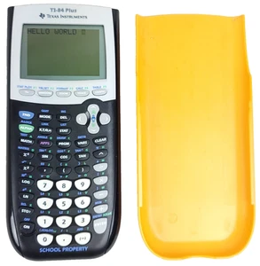 Texas Instruments TI-84 Plus Calcolatrice Grafica - Giallo Proprietà Scuola TI-84+ - Foto 1 di 5
