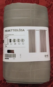 IKEA PRAXISTIDLOSA Cortinas Oscurecedoras Habitación Gris 2 Paneles 50x98 105.514.40 - Imagen 1 de 2