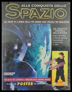 Libro Alla Conquista dello Spazio De Agostini Ragazzi 1990s kit modellino poster - Picture 1 of 2