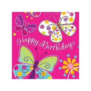 Creative Party Servilletas Diseño Mariposas Feliz Cumpleaños Pack de (SG28620) - Imagen 1 de 1