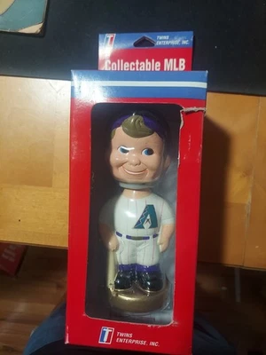 Niño de béisbol vintage Arizona Diamondbacks Bobble Head Twins Enterprise Foto 1 de 4