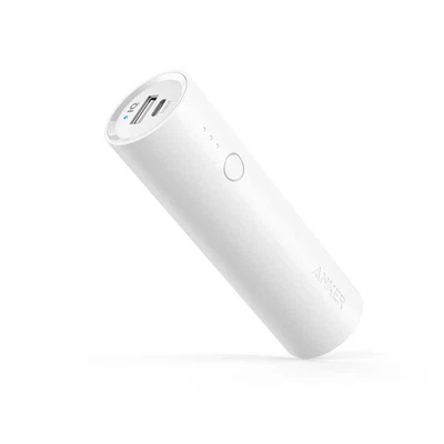 $35 NEW ANKER PowerCore 5000 Portable Charger WHITE for iPhone, iPad, Galaxy etc - Image 1 of 4