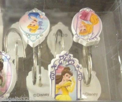 Juego de 12 ganchos para cortina de ducha princesa Disney  Foto 1 de 3