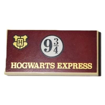 Lego 87079pb1017 Azulejo 2x4 con Oro HOGWARTS EXPRESS Foto 1 de 2