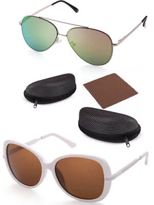 Classic Aviator Sunglasses for Men Women Driving Sun glasses UV Blocking 2 packs - Picture 1 of 8