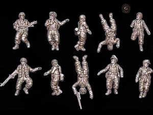 Segunda Guerra Mundial Alemán FJ Airborne Casualties X10 28 mm ideal Bolt Acción etc Wargames - Imagen 1 de 3