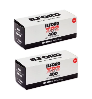 2 Rolls - Ilford XP2 Super Black and White 120 Film - C-41 - EXPIRY 07/2024 - Image 1 of 3