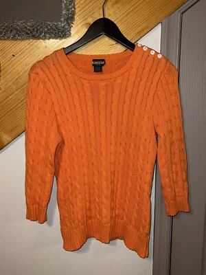Suéter Ralph Lauren Rugby Laranja Malha Cabo Botões de Ombro Tamanho G - Imagem 1 de 4