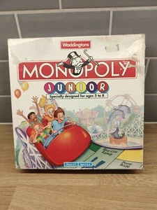Monopoly Junior BoardGame Waddintons 1996 5-8Yrs With Instructions 2-4 Players - Imagen 1 de 10