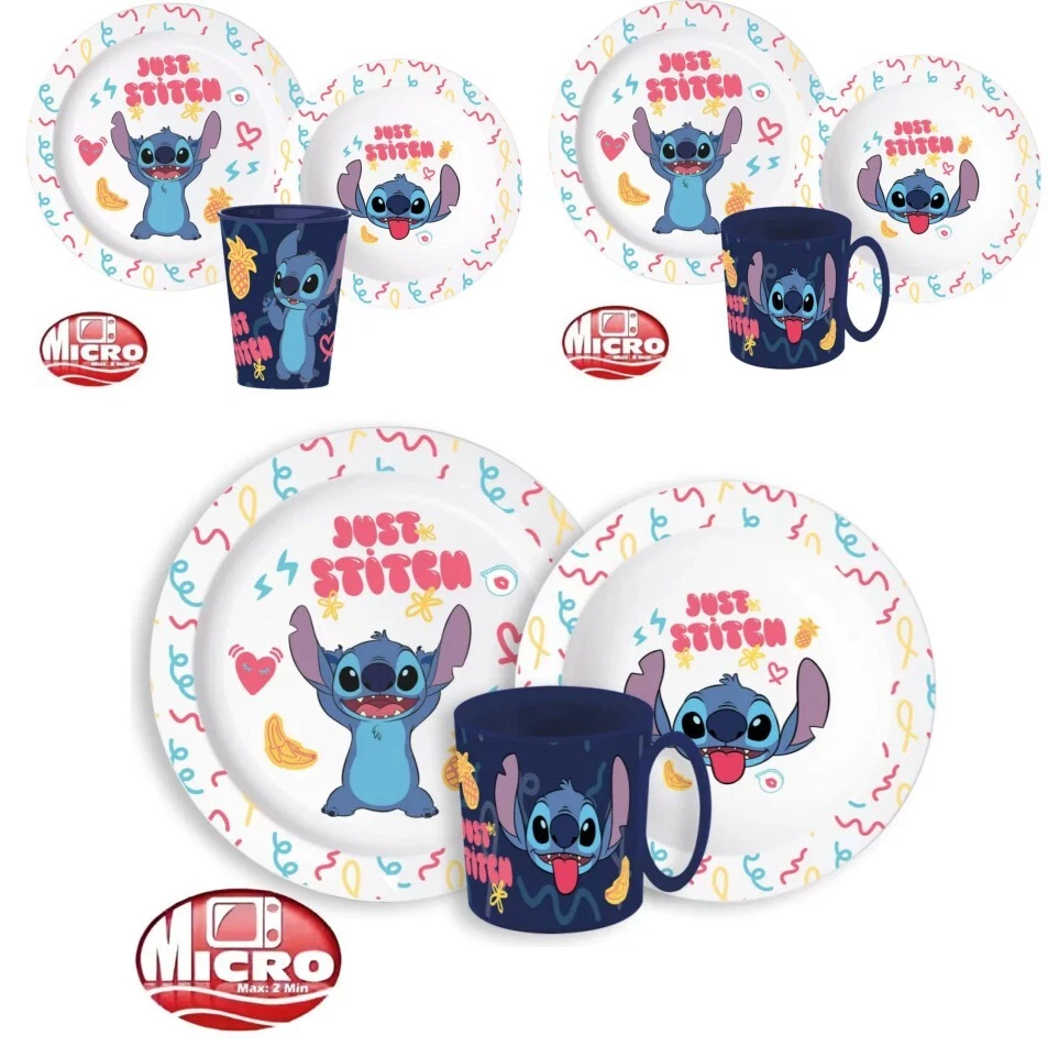 Lilo & Stitch Kindergeschirr Set 3 tlg. Essset Frühstücksset Geschirrset ☆ - Bild 1 von 1