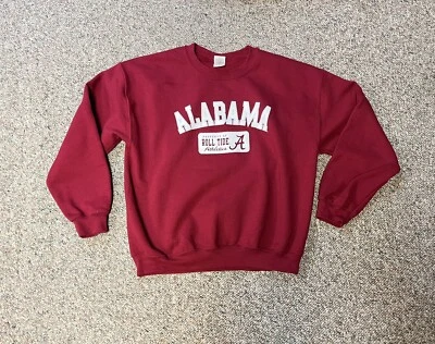 Vintage Alabama Crimson Tide Sweatshirt Adult Large Red Pullover Football Mens - Image 1 of 4