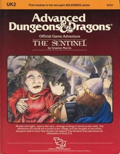 UK2 THE SENTINEL EXC+! Vintage #9101 D&D TSR Dungeons Dragons Adventure Module - Picture 1 of 3
