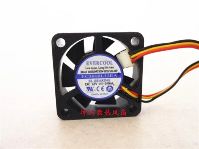1pcs  EVERCOOL EC3010L12EA 3010 12V 0.06A  fan - Image 1 of 2