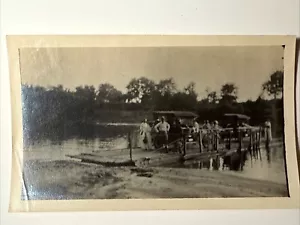 Foto d'epoca anni 20 lago traghetto auto trasporto persone chiatta barca acqua - Foto 1 di 10