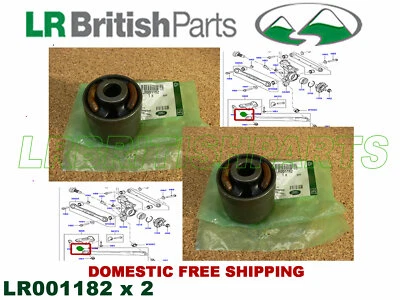 GENUINE LAND ROVER REAR CONTROL ARM BUSHING SET LR2 RANGE ROVER EVOQUE LR001182 Foto 1 de 4